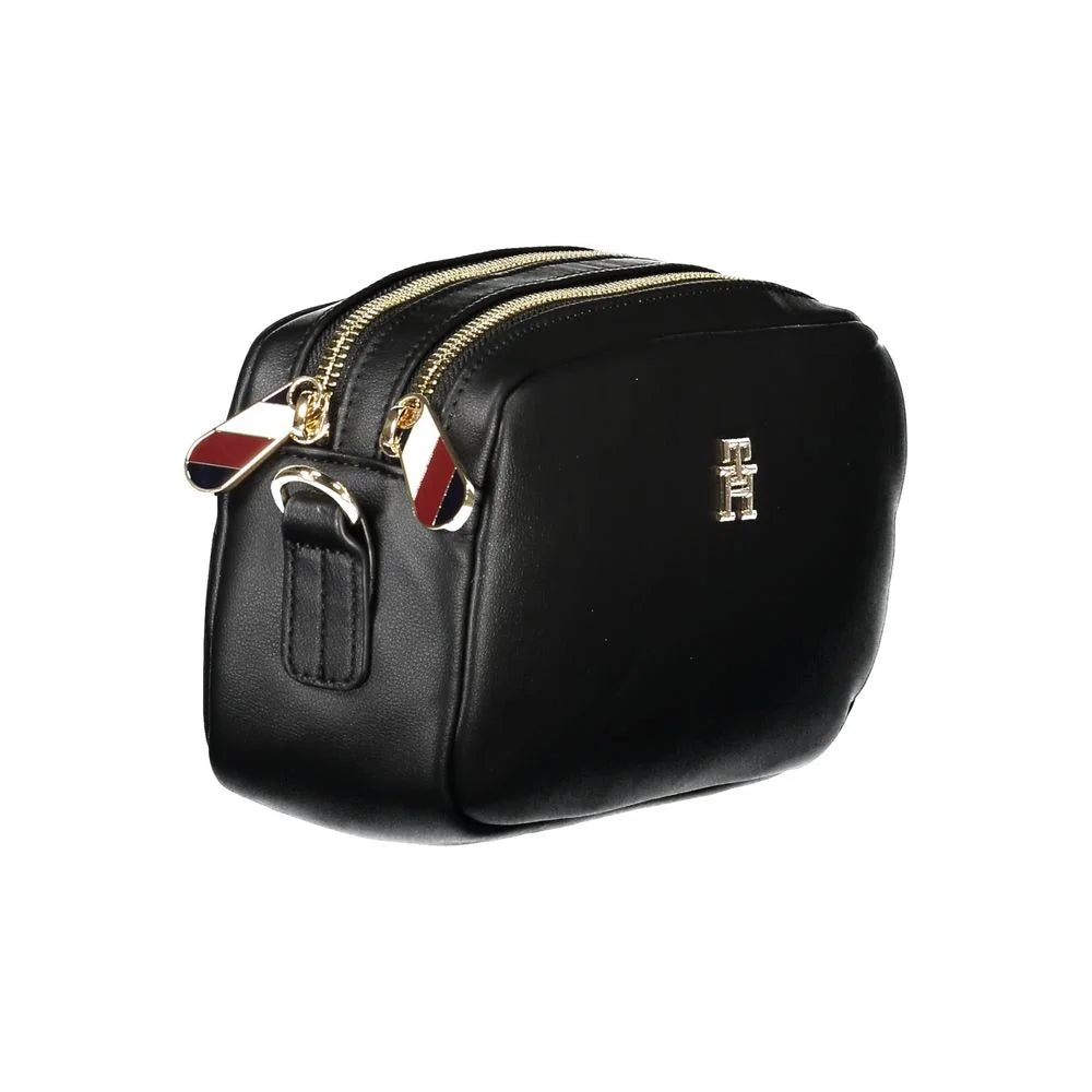 Tommy Hilfiger Black Polyester Women Handbag - Cross Body Bags
