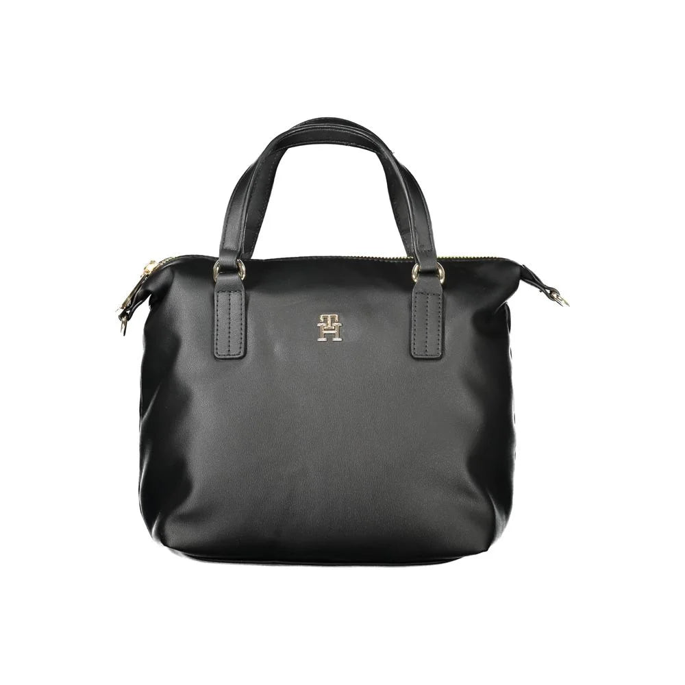 Tommy Hilfiger Black Polyester Women Handbag - Shoulder Bags