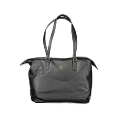 Tommy Hilfiger Black Polyester Women Handbag - Shoulder Bags