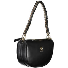 Tommy Hilfiger Black Polyethylene Handbag - Half-Moon Bags
