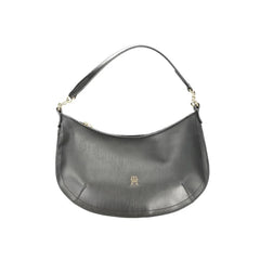 Tommy Hilfiger Black Polyethylene Handbag - Half-Moon Bags
