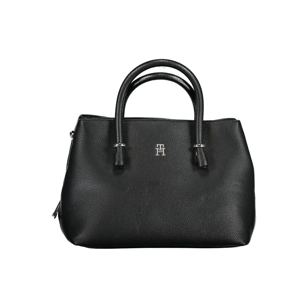 Tommy Hilfiger Black Polyethylene Handbag - Satchel Bags