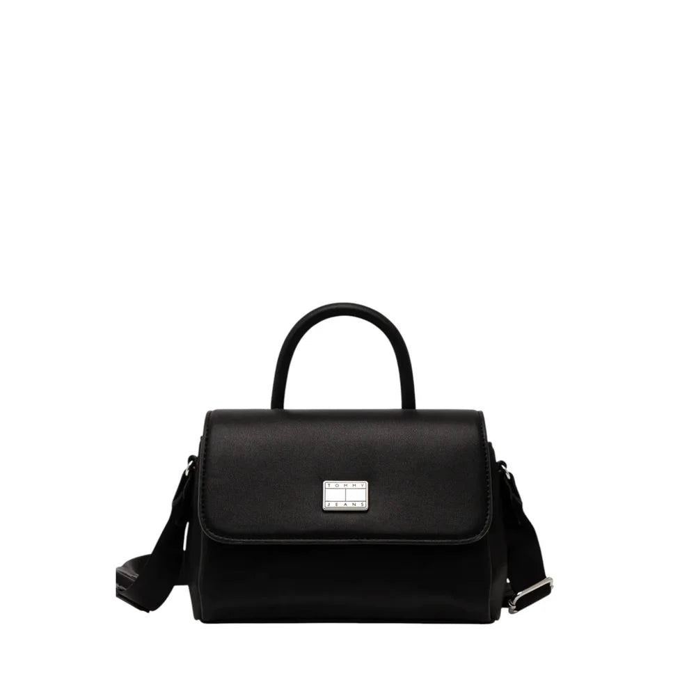 Tommy Hilfiger Black Polyethylene Handbag - Satchel Bags