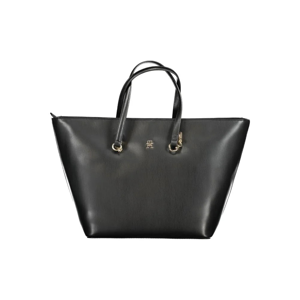 Tommy Hilfiger Black Polyethylene Handbag - Shopper Bags