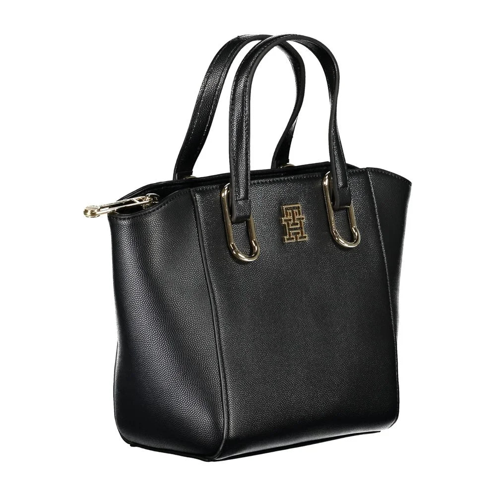 Tommy Hilfiger Black Polyethylene Handbag - Shoulder Bags
