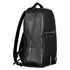 Tommy Hilfiger Black Polyethylene Men Backpack