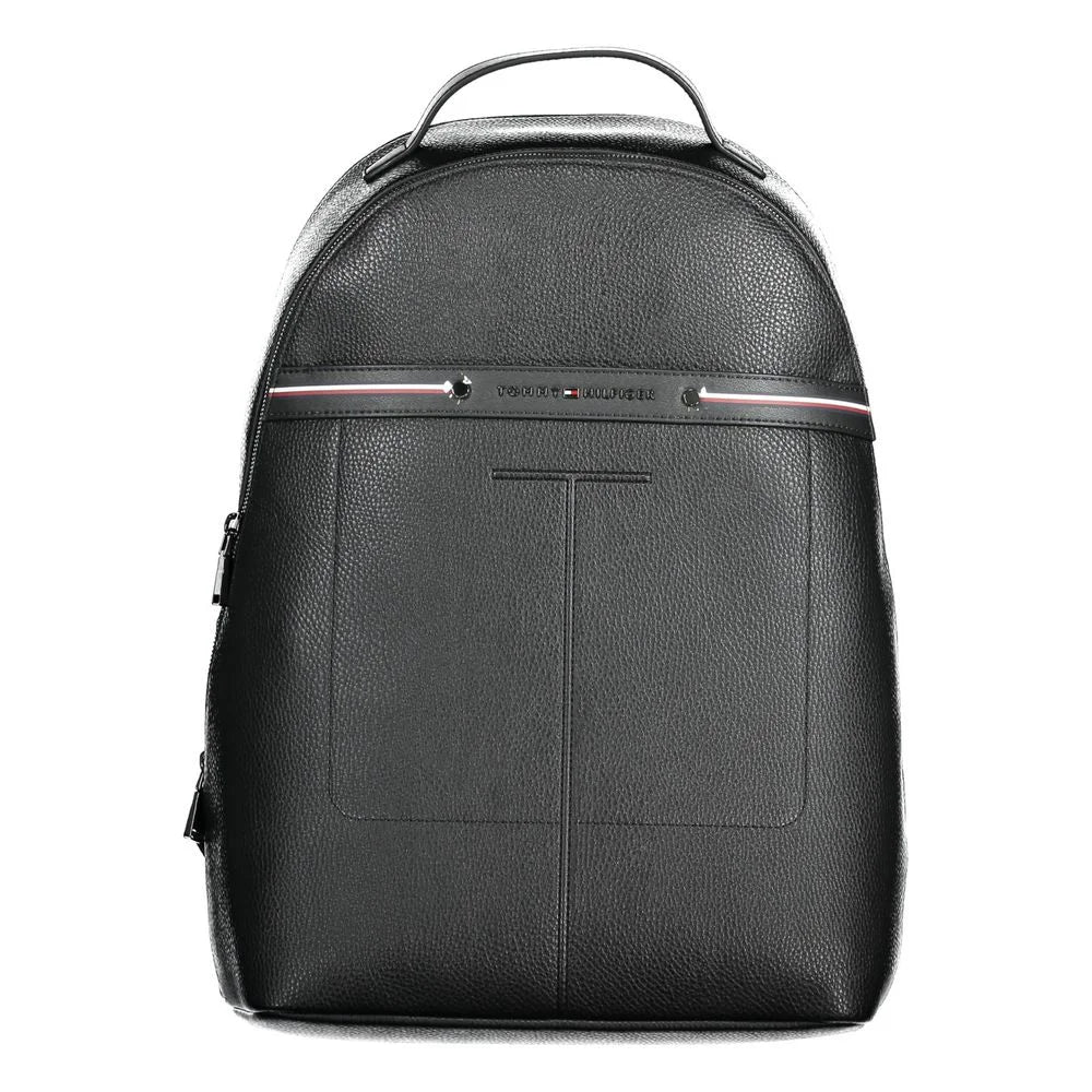 Tommy Hilfiger Black Polyethylene Men Backpack - Backpacks