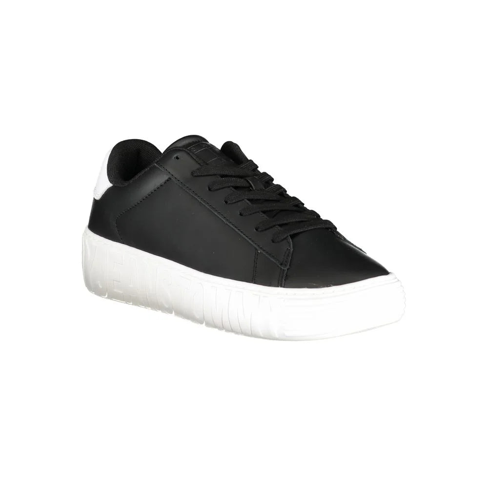 Tommy Hilfiger Black Polyethylene Men Sneaker - Sneakers