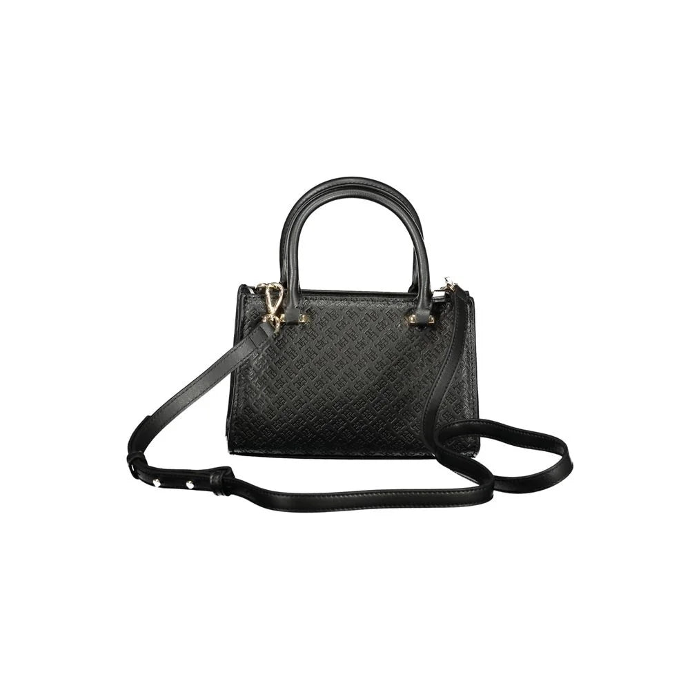 Tommy Hilfiger Black Polyethylene Women Handbag - Satchel Bags