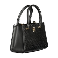 Tommy Hilfiger Black Polyethylene Women Handbag - Satchel Bags