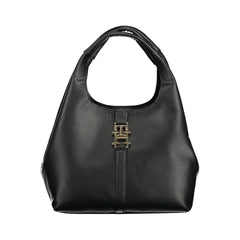Tommy Hilfiger Black Polyethylene Women Handbag - Shoulder Bags