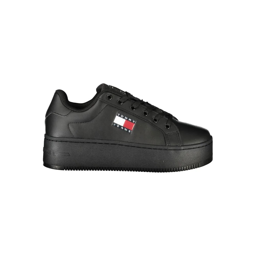 Tommy Hilfiger Black Polyethylene Women Sneaker - Sneakers