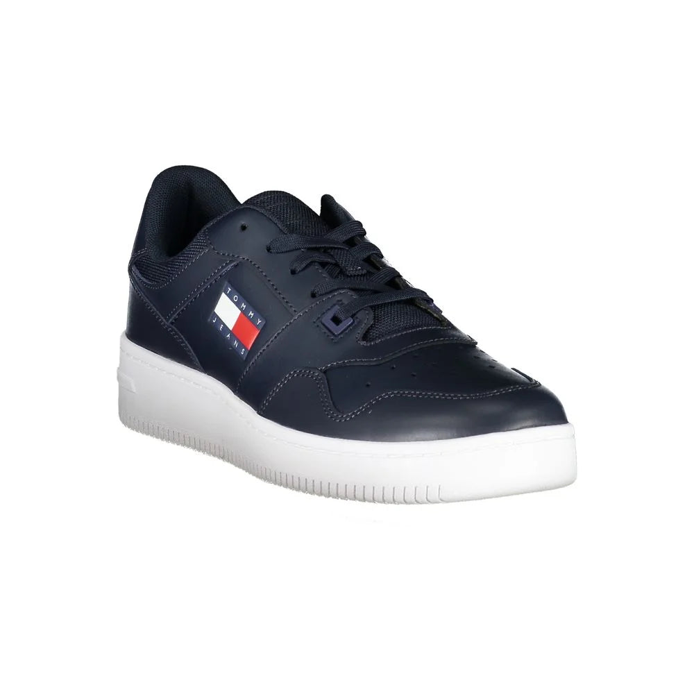 Tommy Hilfiger Blue Contrast Sneakers with Logo Detail - EU40/US7 - Sneakers