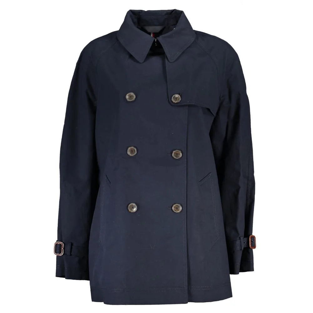 Tommy Hilfiger Blue Cotton Jackets & Coat - Trench Coats
