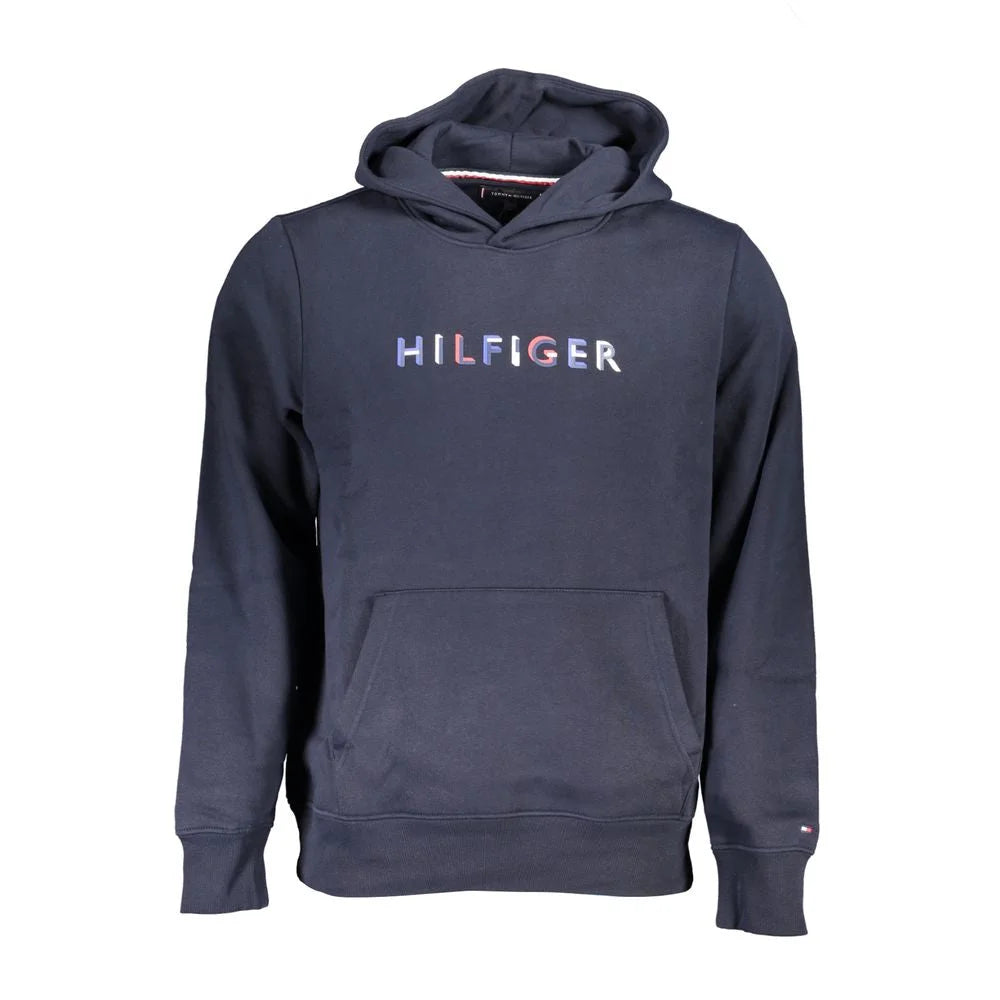 Tommy Hilfiger Blue Cotton Men Sweater - M - Hoodies