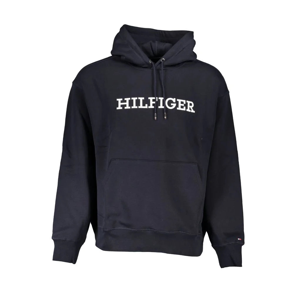 Tommy Hilfiger Blue Cotton Men Sweater - M - Hoodies