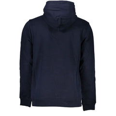 Tommy Hilfiger Blue Cotton Men Sweater with Hood - Hoodies