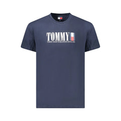 Tommy Hilfiger Blue Cotton Men T-Shirt - T-Shirts