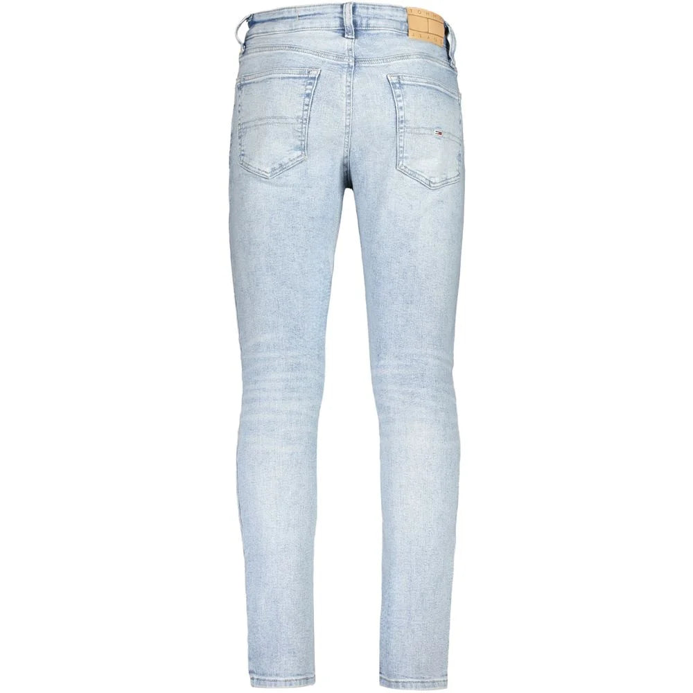 Tommy Hilfiger Blue Cotton Men’s Tapered Jean - Jeans