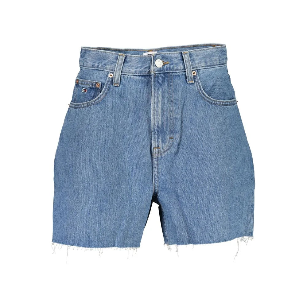 Tommy Hilfiger Blue Cotton Short - Denim Shorts