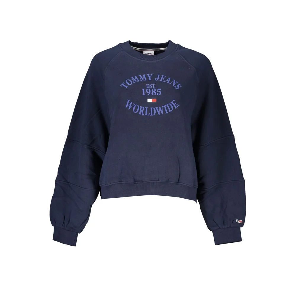 Tommy Hilfiger Blue Cotton Women Sweater - Sweatshirts