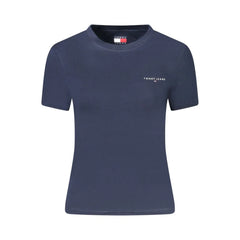 Tommy Hilfiger Blue Cotton Women T-Shirt - T-Shirts