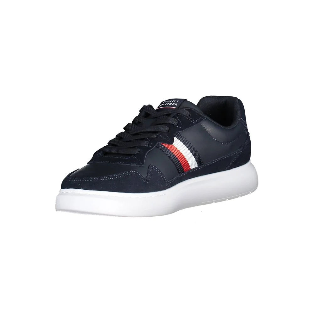 Tommy Hilfiger Blue Leather Men Sneaker