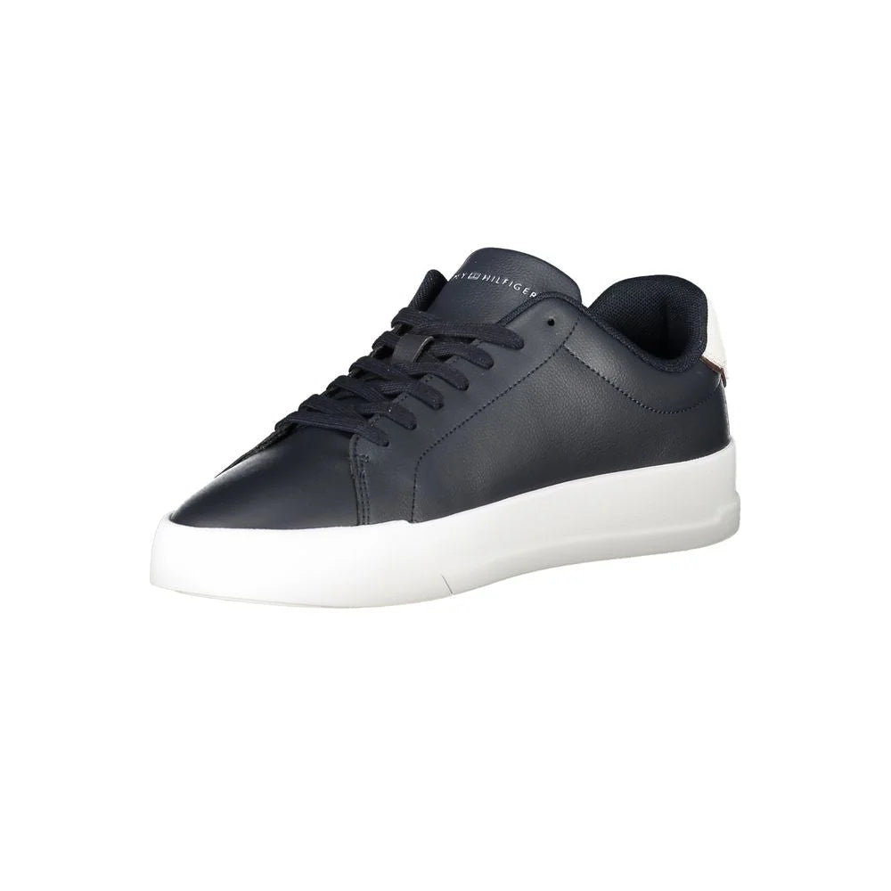Tommy Hilfiger Blue Leather Men Sneaker - Sneakers