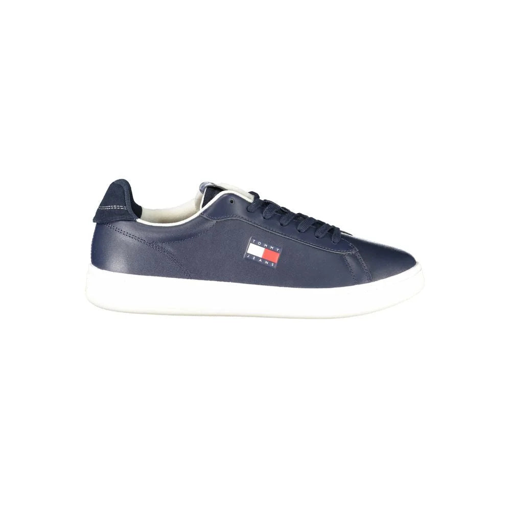 Tommy Hilfiger Blue Leather Men Sneaker - Sneakers