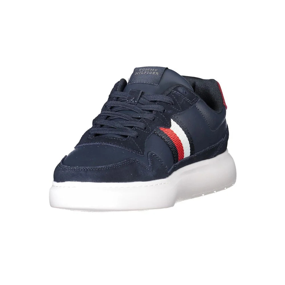 Tommy Hilfiger Blue Leather Men Sneaker - Sneakers