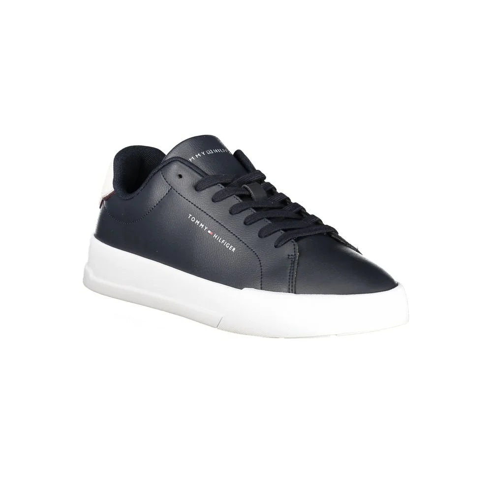 Tommy Hilfiger Blue Leather Men Sneaker - Sneakers