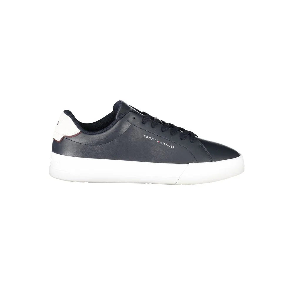 Tommy Hilfiger Blue Leather Men Sneaker - Sneakers