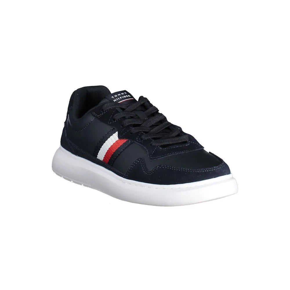 Tommy Hilfiger Blue Leather Men Sneaker - Sneakers