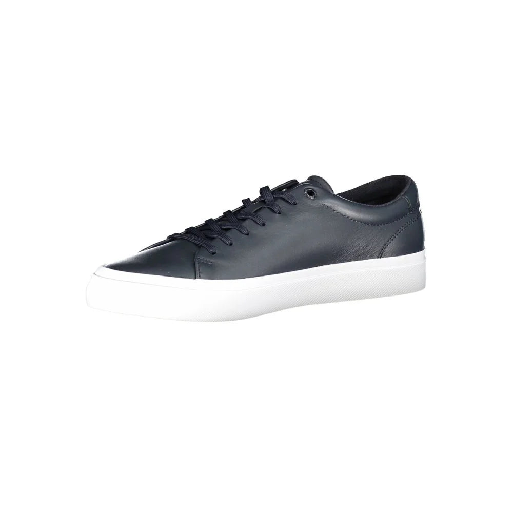 Tommy Hilfiger Blue Leather Men Sneaker - Sneakers