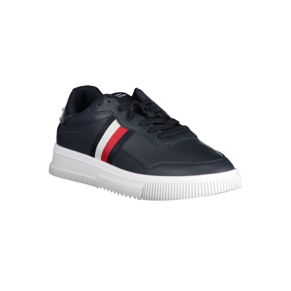 Tommy Hilfiger Blue Leather Men Sneaker - Sneakers