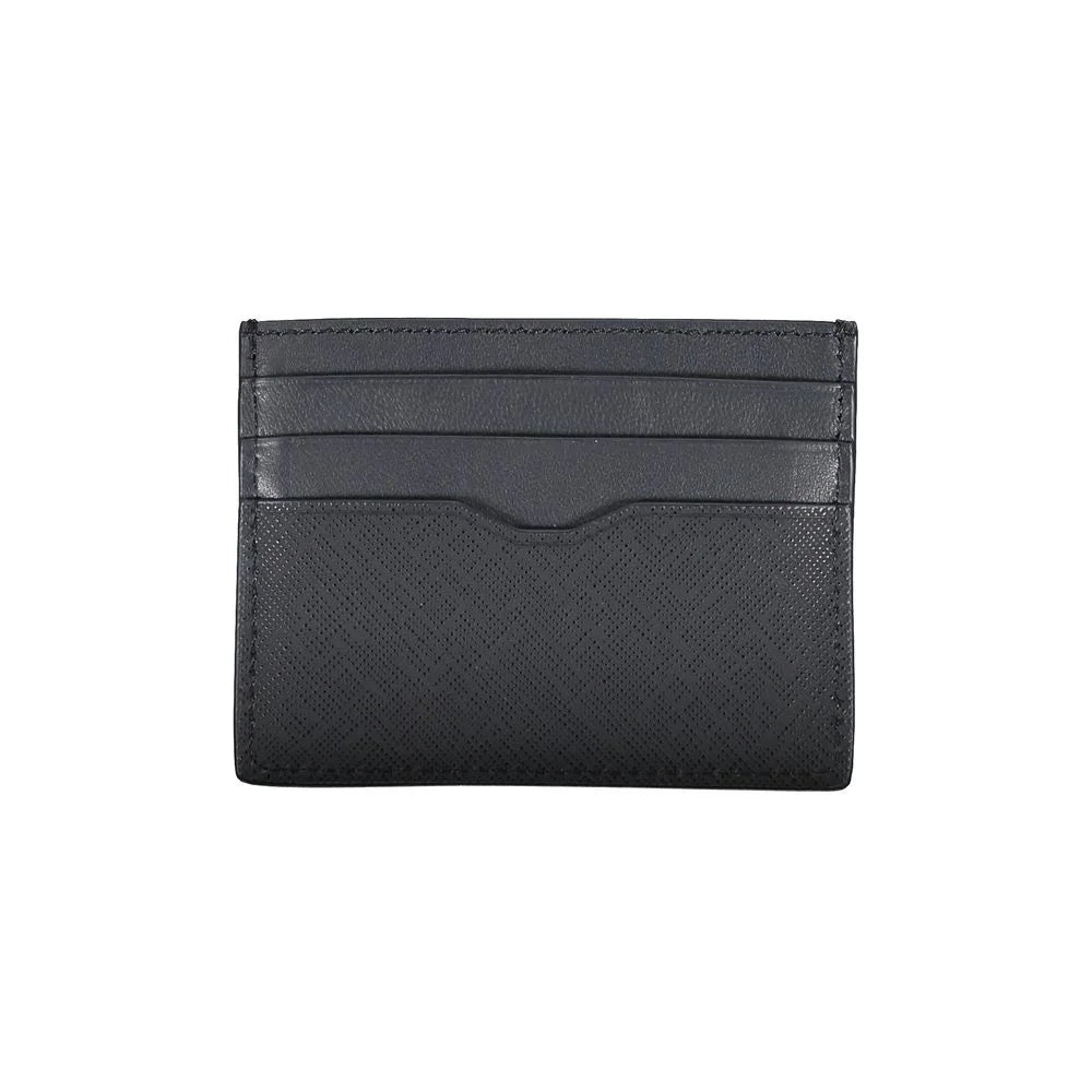 Tommy Hilfiger Blue Leather Men Wallet - Card Cases