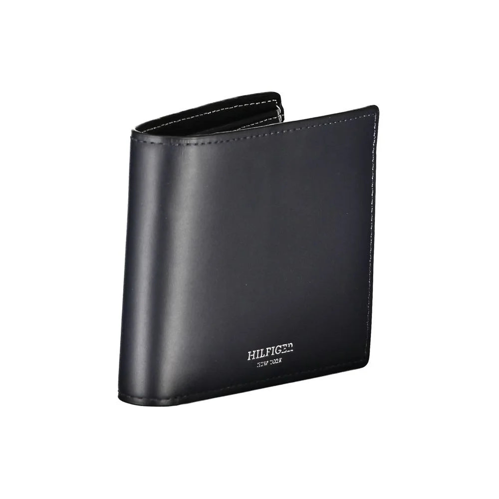 Tommy Hilfiger Blue Leather Wallet - Wallets