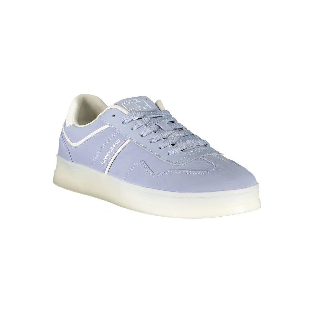 Tommy Hilfiger Blue Leather Women Sneaker - Sneakers