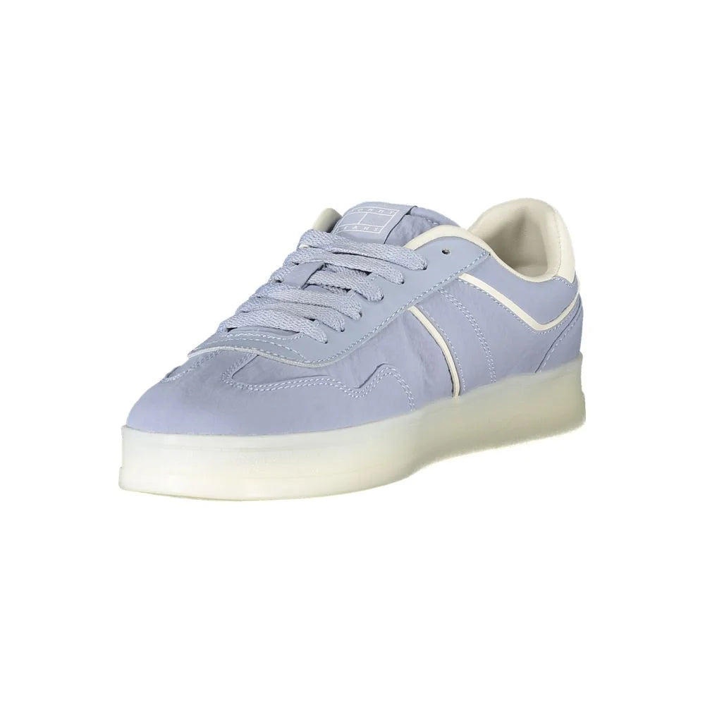 Tommy Hilfiger Blue Leather Women Sneaker - Sneakers