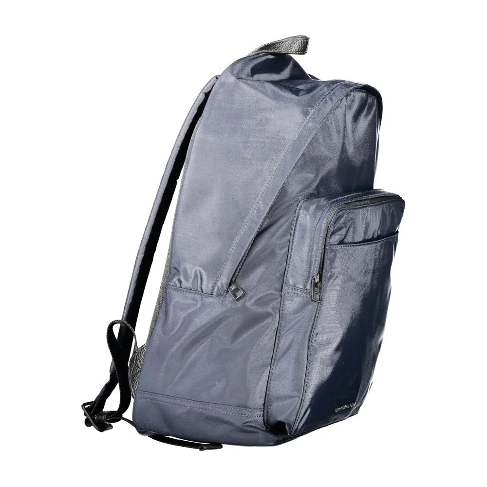 Tommy Hilfiger Blue Polyester Backpack - Laptop Backpacks