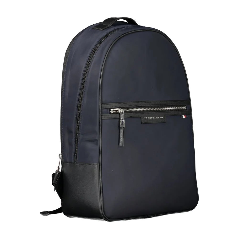 Tommy Hilfiger Blue Polyester Backpack - Laptop Backpacks