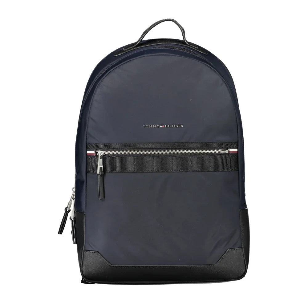 Tommy Hilfiger Blue Polyester Backpack - Laptop Backpacks