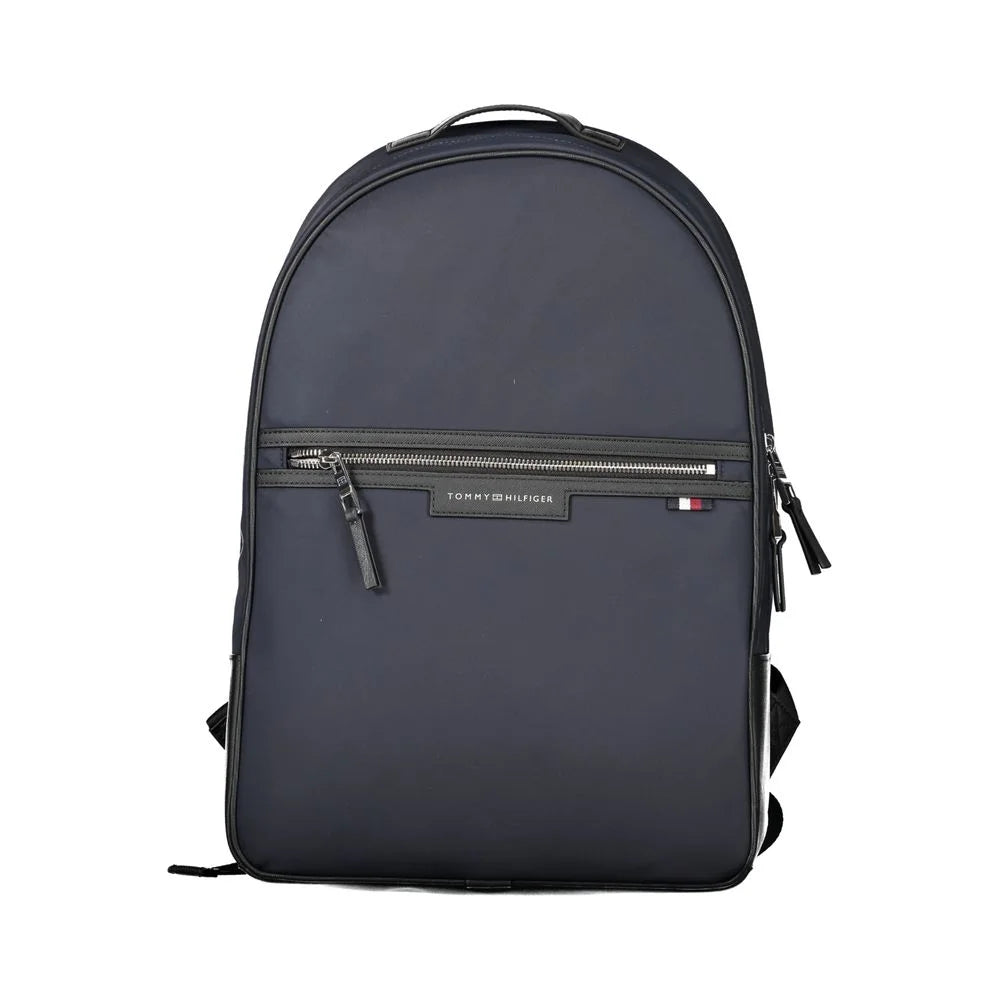 Tommy Hilfiger Blue Polyester Backpack - Laptop Backpacks