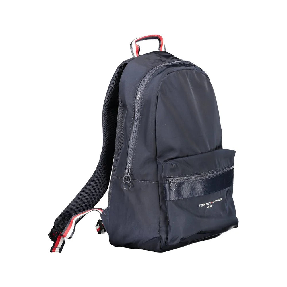 Tommy Hilfiger Blue Polyester Backpack - Laptop Backpacks