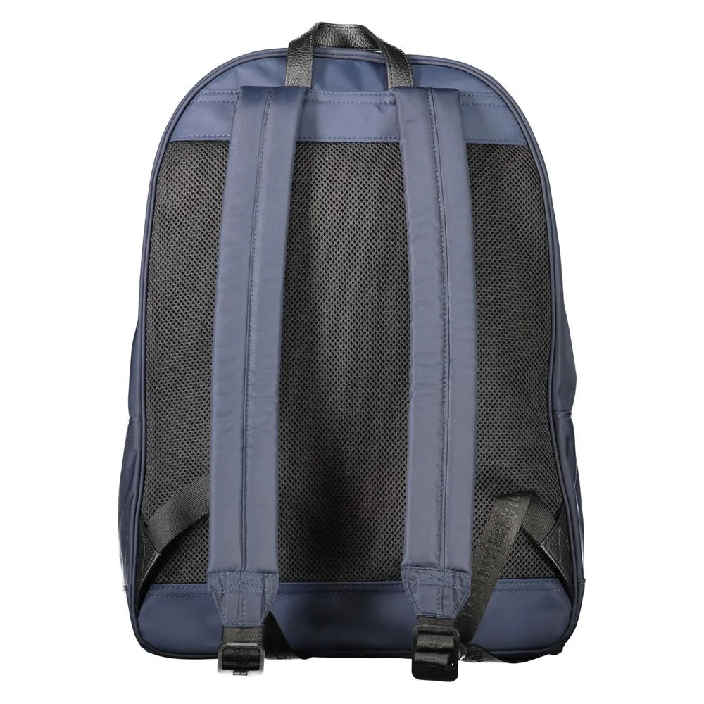 Tommy Hilfiger Blue Polyester Backpack - Laptop Backpacks
