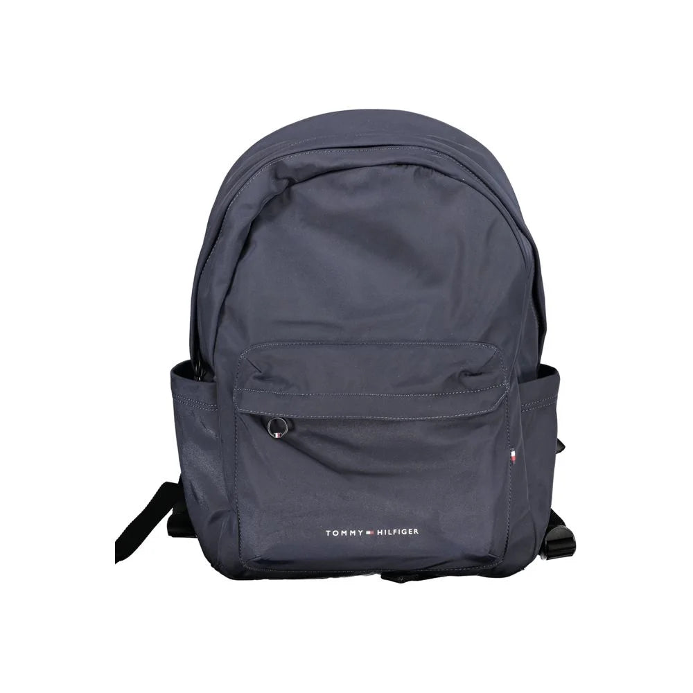 Tommy Hilfiger Blue Polyester Backpack - School Backpacks