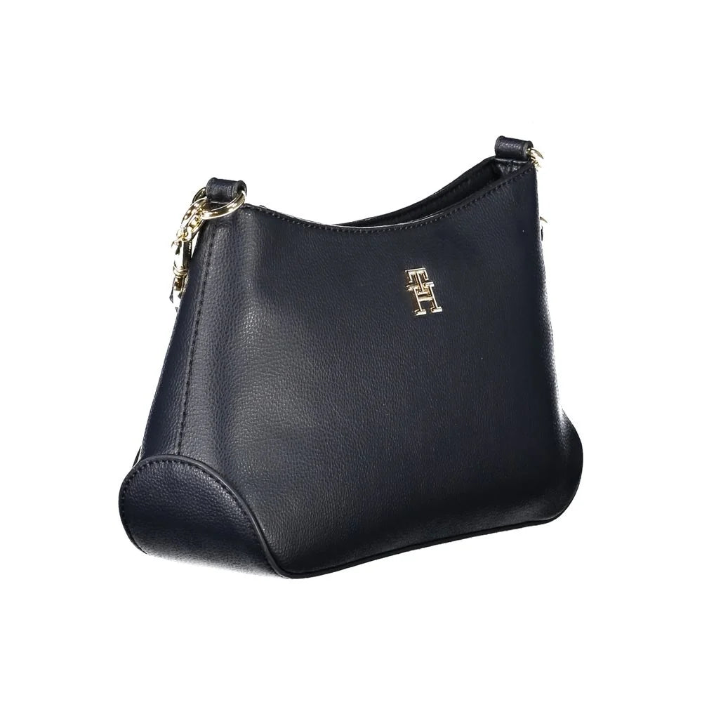 Tommy Hilfiger Blue Polyester Handbag - Cross Body Bags