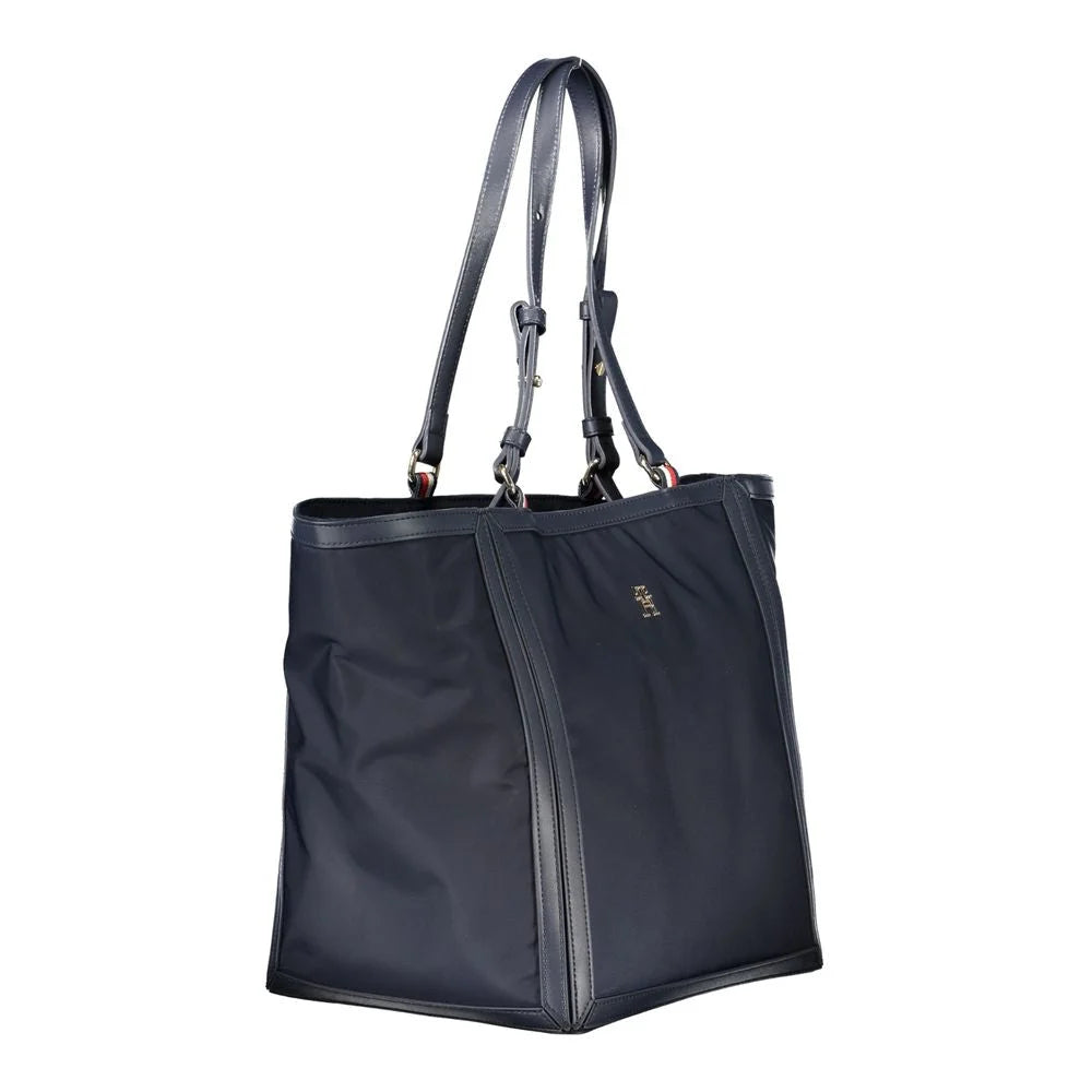 Tommy Hilfiger Blue Polyester Handbag - Shopper Bags