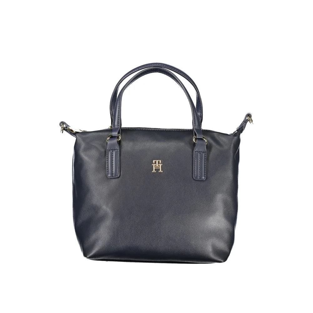 Tommy Hilfiger Blue Polyester Handbag - Shoulder Bags
