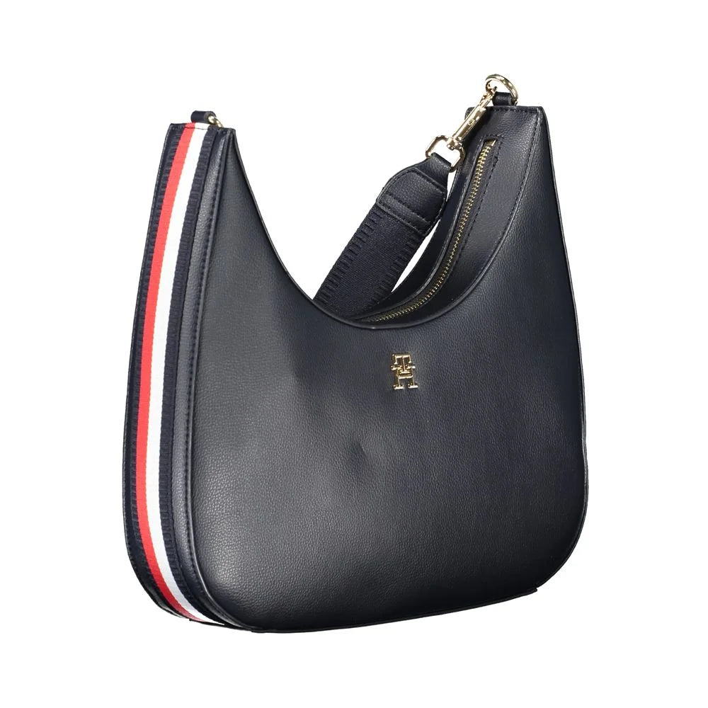 Tommy Hilfiger Blue Polyester Handbag - Shoulder Bags